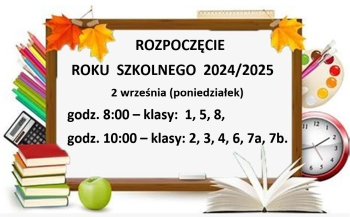 ROZPOCZĘCIE ROKU SZKOLNEGO